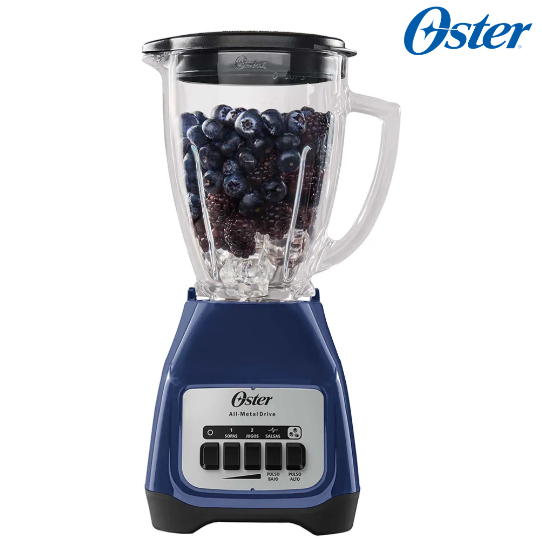 Licuadora Jarra de Vidrio 1.5L 800W 2 velocidades + Pulso Color Azul Oster BLSTKAG-LPB Oster