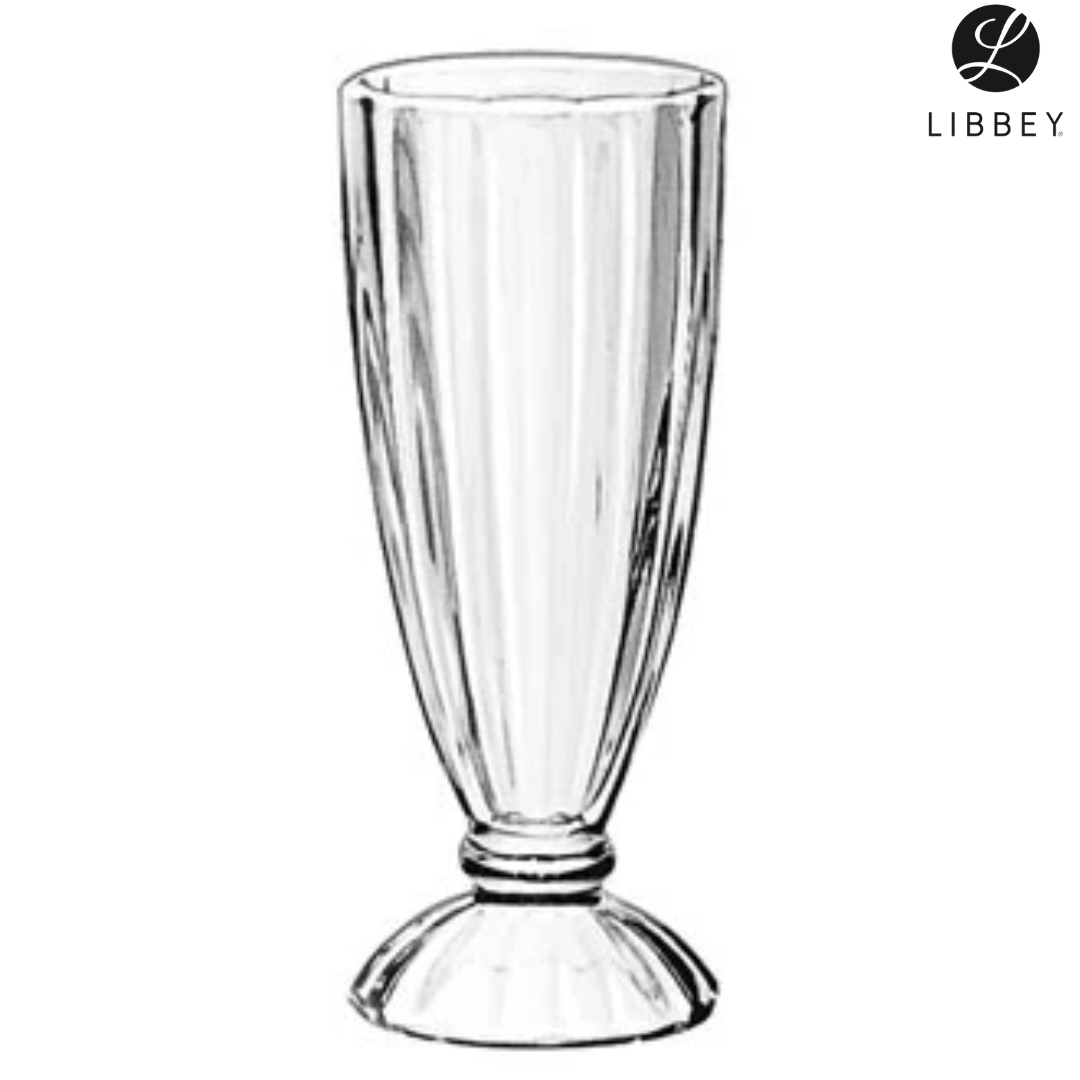 Copa de Malteada de Vidrio 12oz Libbey 5110 Nieve. Milkshake. Vaso.