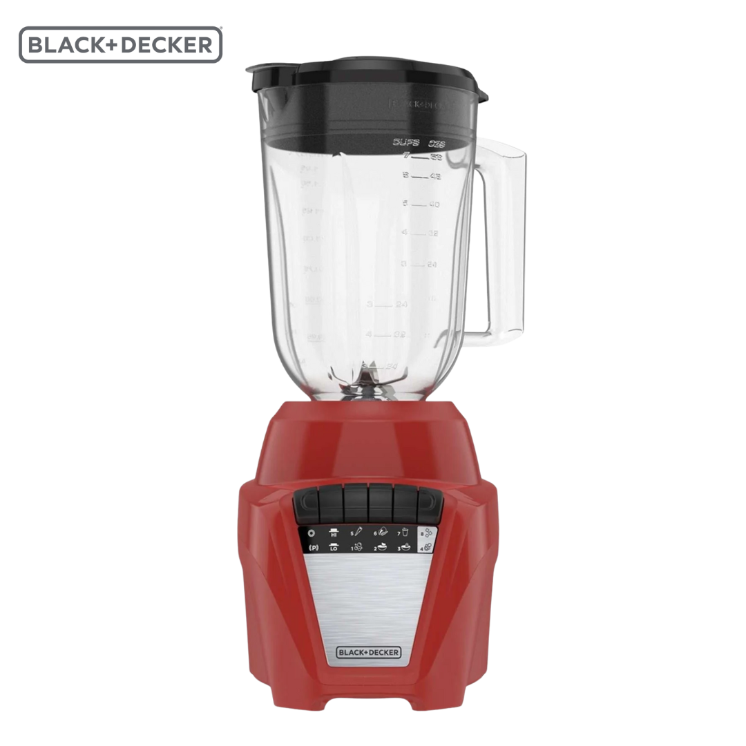 Licuadora Jarra Plástica 1.65LT 700W 8 Velocidades Rojo Black and Decker BL0877-1RDLA BLACK + DECKER