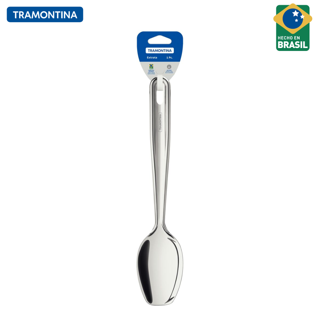 Cuchara para Arroz en Acero Inoxidable con Blíster Tramontina 63815/101 Cucharon. TRAMONTINA