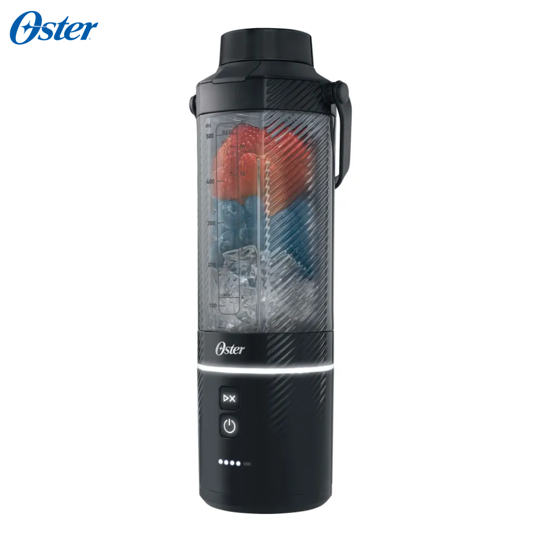 (LLEGANDO 1 DE SEPT) Licuadora Portátil Oster GoMAX BLSTGFP-B20 590 ml – 100W, Recargable USB-C, Color Negro