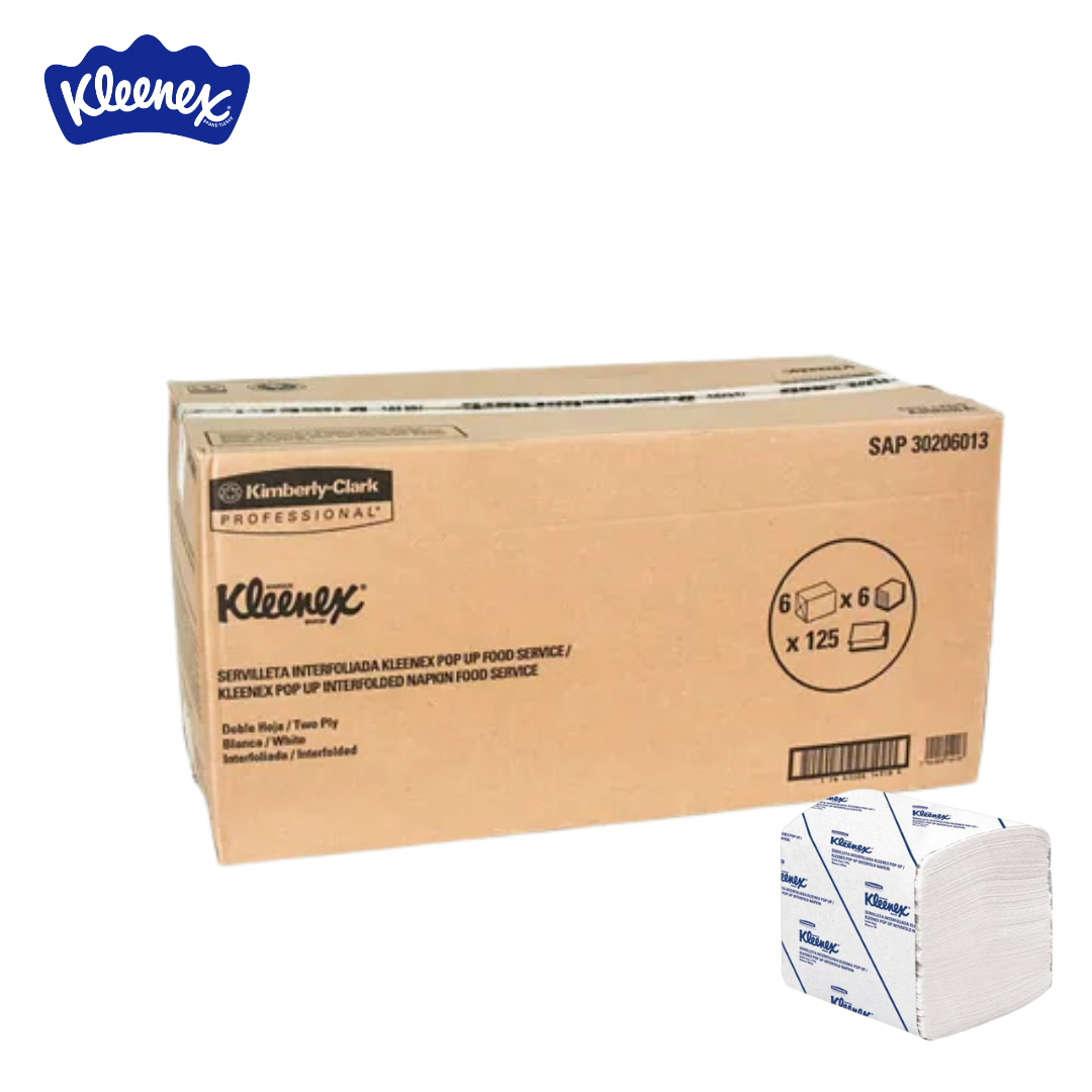 Caja de Servilletas 36pt de 125und Interfoliada Kleenex KC-30206013 Kleenex