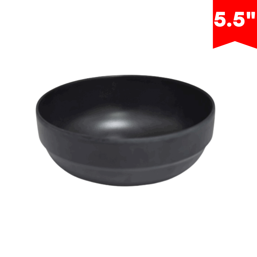 Bowl de Melamina Negro 5.5" BG-32011-5-5BLK Plato. Selecto