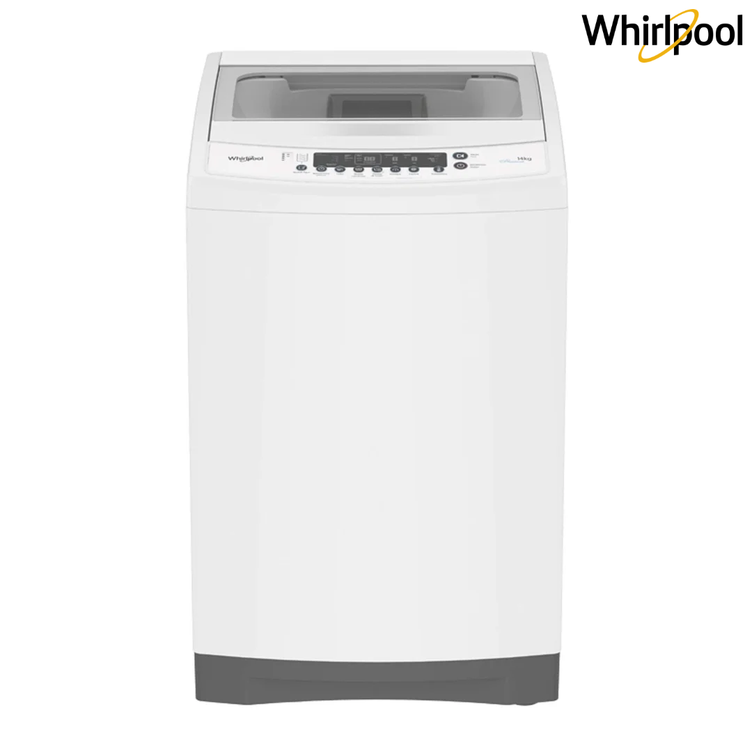 Lavadora Automática Whirlpool WWI14AWHLS de 14 kg Carga Superior Automática con Sistema Impeller, Panel Digital y Filtro Atrapa Pelusas