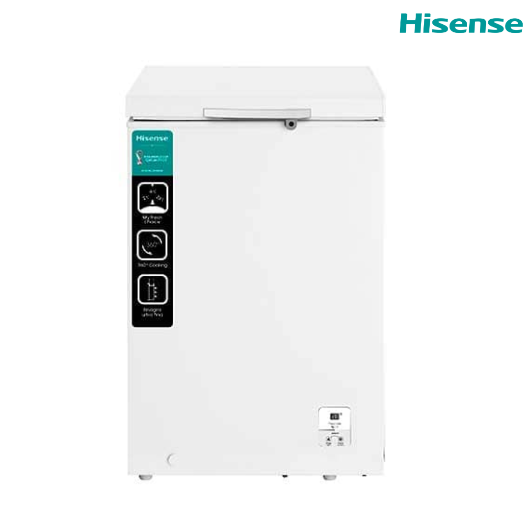 Congelador Horizontal 3.4p3 My Fresh Choice Blanco Hisense FC34D6BWXE Freezer. HISENSE