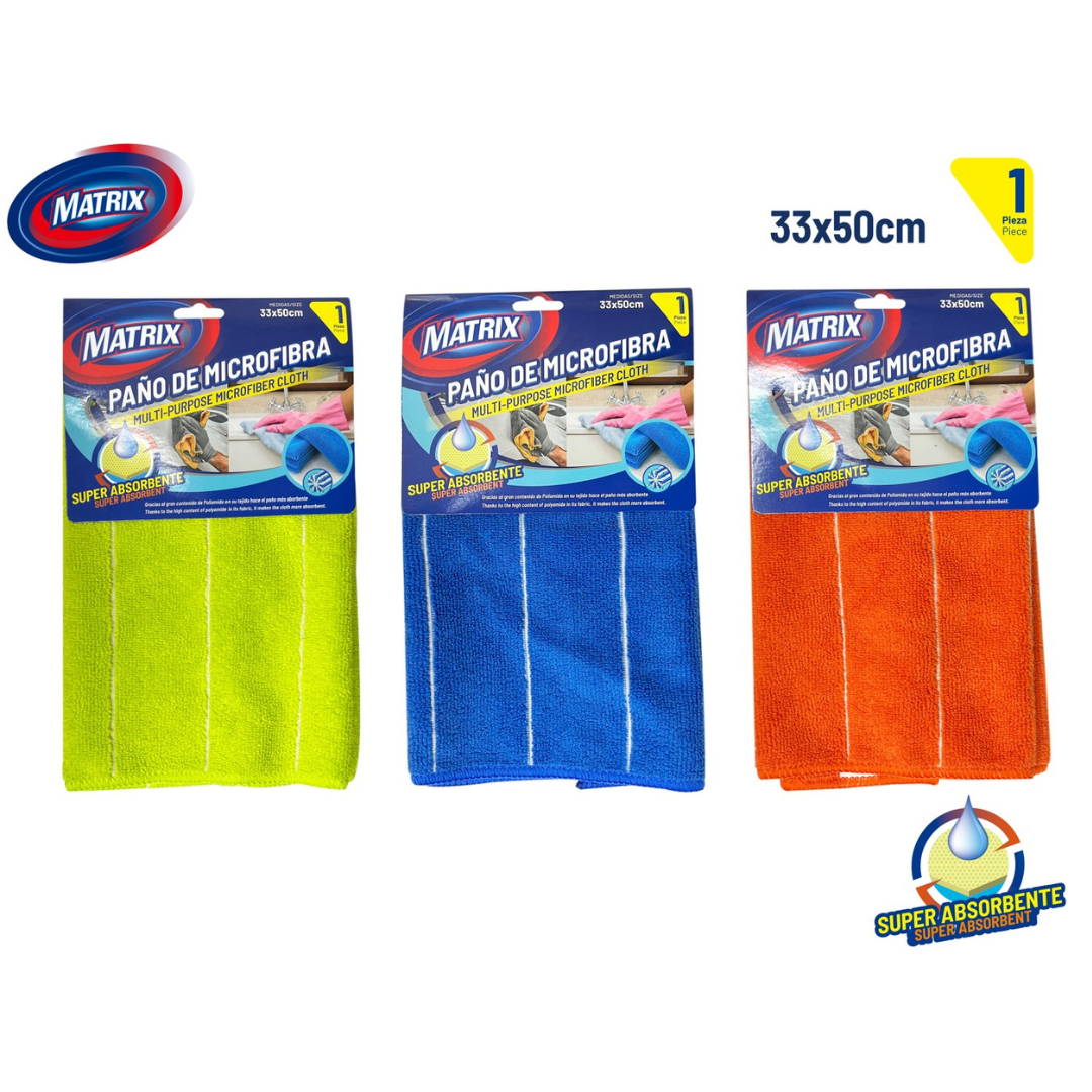 Toalla Microfibra Limpiones 33x50cm Matrix A164-MT2103-1 MATRIX