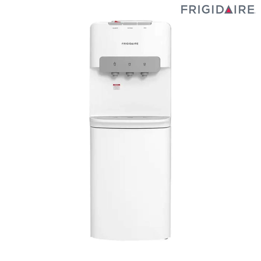Dispensador de Garrafón de Agua Caliente Frío y Ambiente 5 Galones Frigidaire FQF20C3MUSW