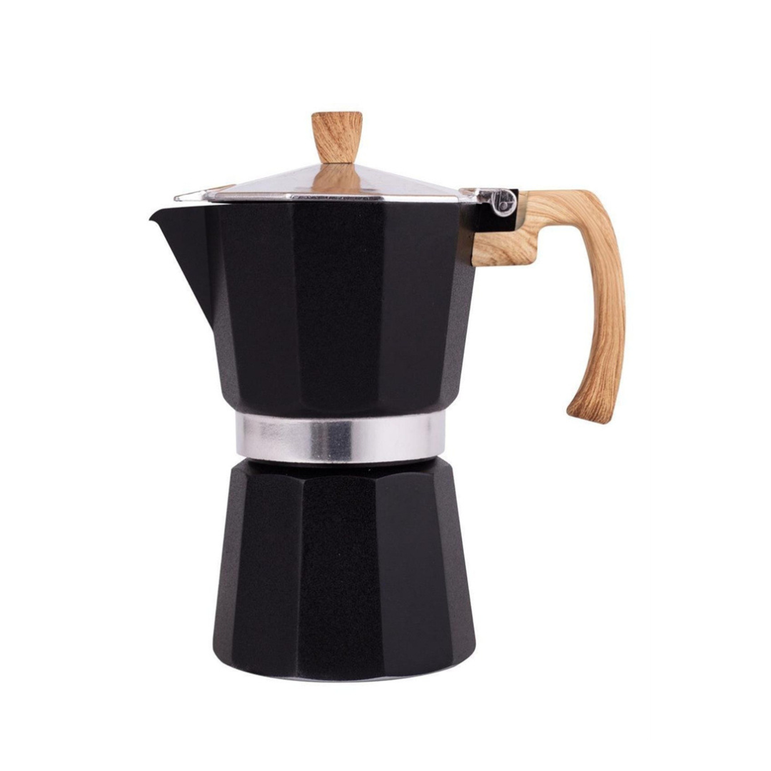 Cafetera Italiana de Aluminio 3 Tazas 150ml Negro Lotus LT-T30-BLK Expresso. Espresso. Moka.