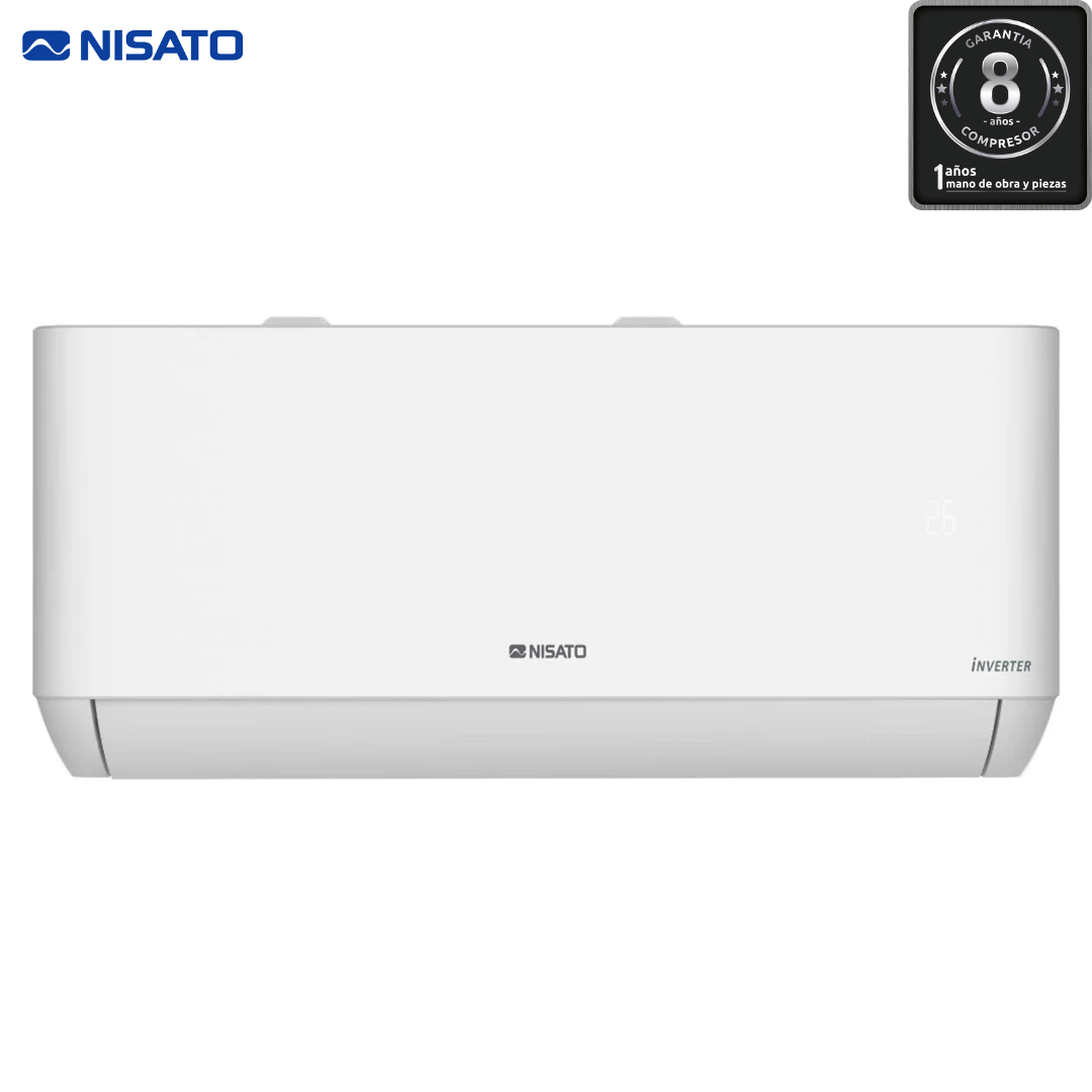 Aire Acondicionado Split Inverter de 18,000 BTU Blanco Nisato NAS-18INVWLT NISATO