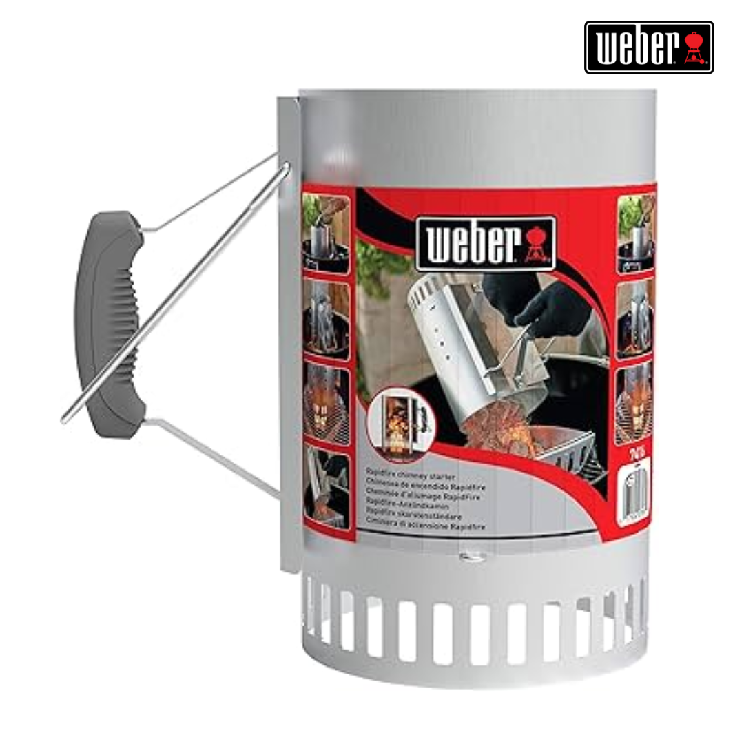Encendedor de Carbón Tipo Chimenea para Barbacoa BBQ Weber 7416