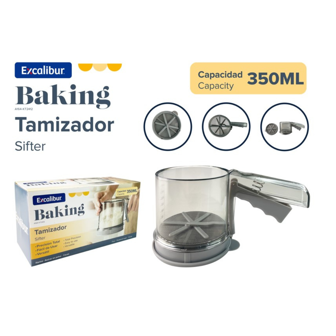 Tamizador de Harina 350ml Excalibur A164-KT2412 EXCALIBUR
