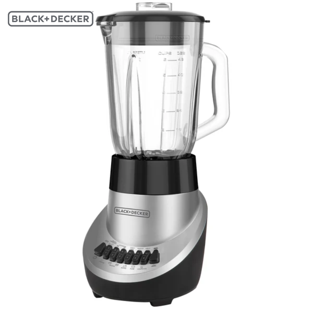 Licuadora Jarra de Vidrio 1.5L 12 Velocidades 650W Black and Decker BL1120SGM BLACK + DECKER