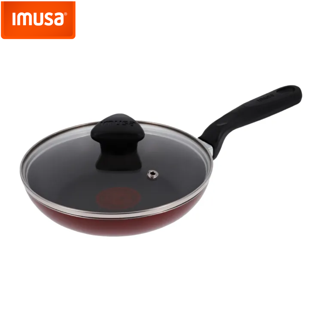 Sartén Antiadherente IMUSA 16cm con Tapa de Vidrio – 0239800
