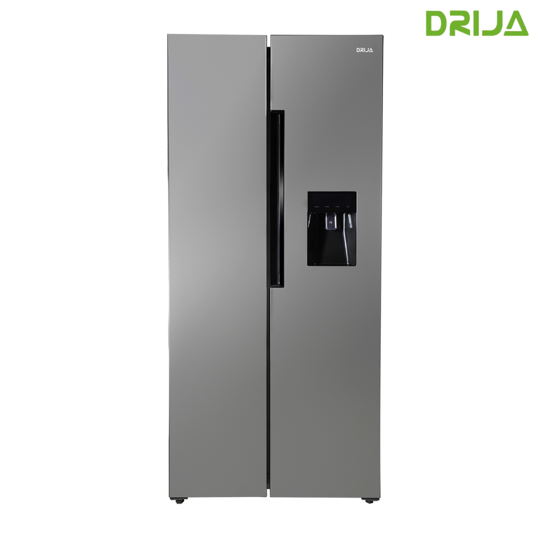 (POR PEDIDO) Refrigeradora Side By Side con Dispensador de Agua 15.4p3 Inverter INOX Drija DRIJA