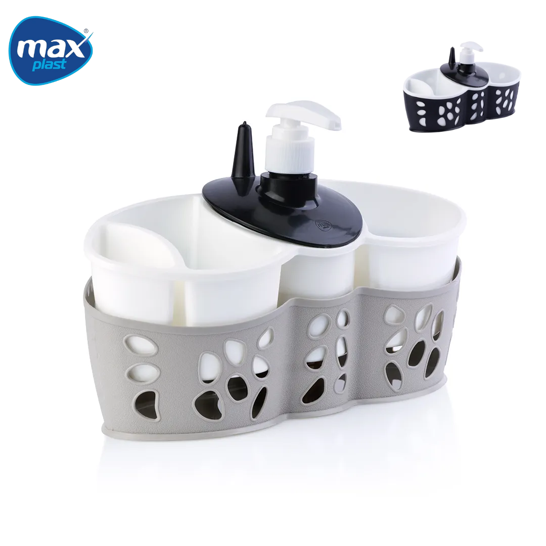 Porta Esponja con Dispensador de Jabón Plástico Max Plast MAX-0028 Max Plast