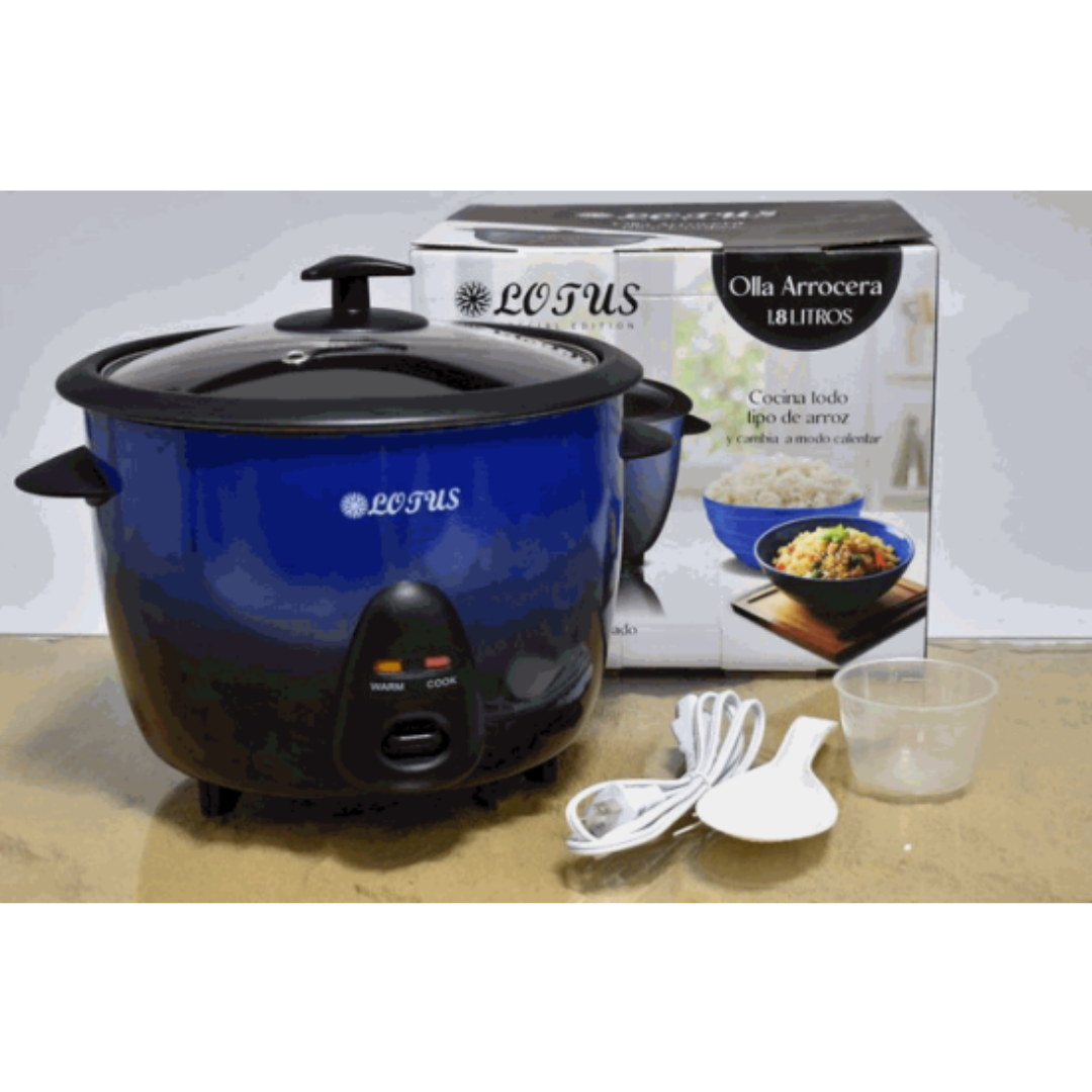 Arrocera Eléctrica 1.8L Azul Lotus LT-C1129-BLUE