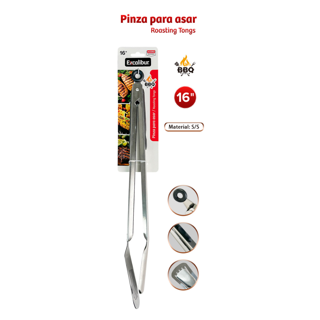 Tenaza de Acero Inoxidable 16" Excalibur EX-BQ2506 Pinza. EXCALIBUR