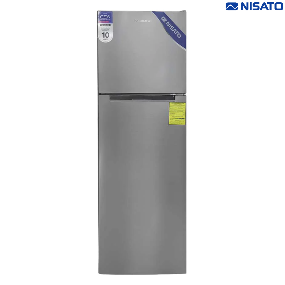 Refrigeradora Top Mount 9p3 Nisato NRF-287SSMH Nevera.
