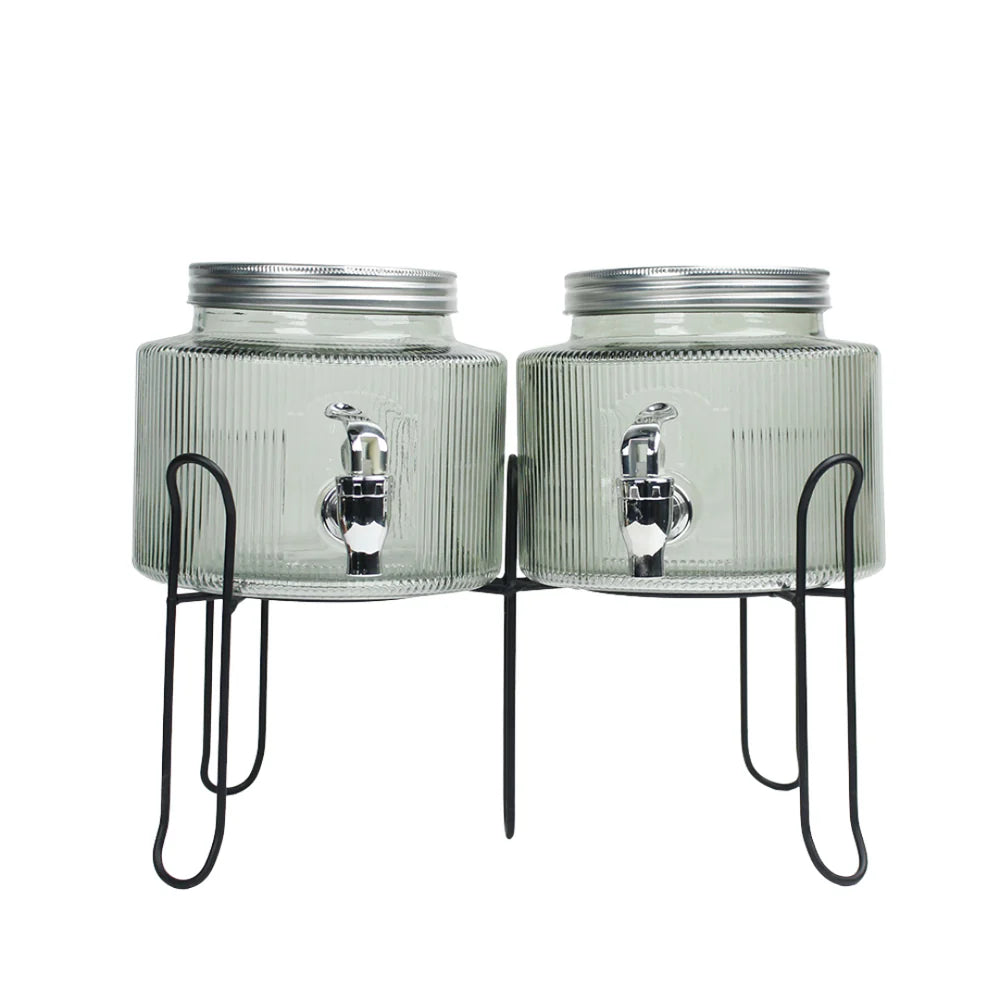 Set 2 Envases con Dispensador de Vidrio 2.5L NVK50707139 Selecto