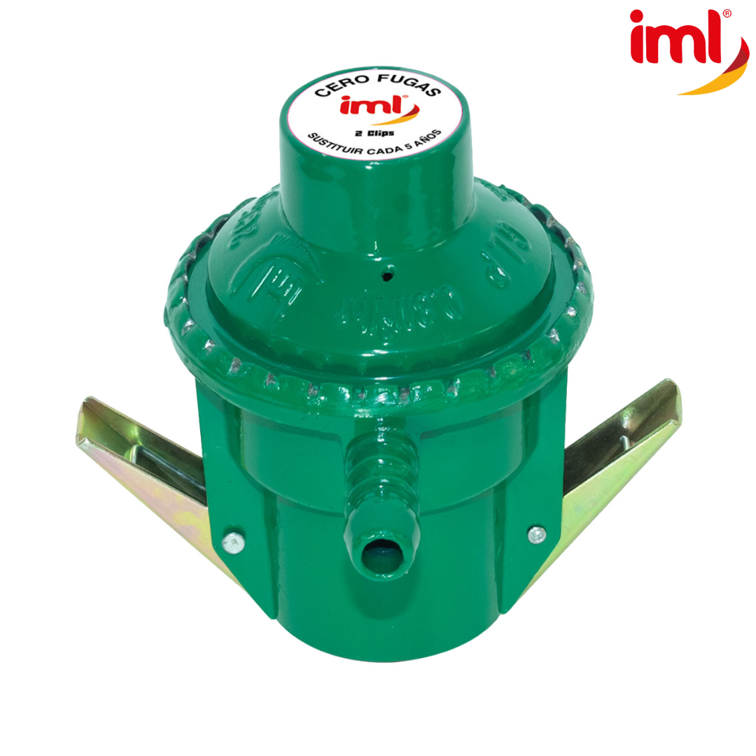 Regulador De Gas Tropigas Adaptador Con Manguera + Brazaletes IML R-QC2K1 Cabezote de gas. Cabezote Tropigas. IML