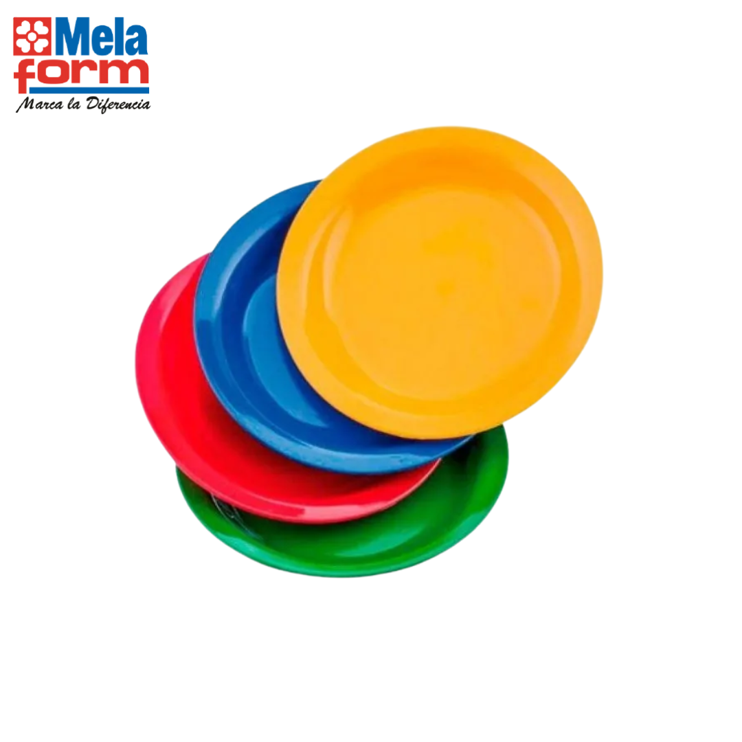 Plato Redondo de Melamina 24x2cm Melaform PT14GR