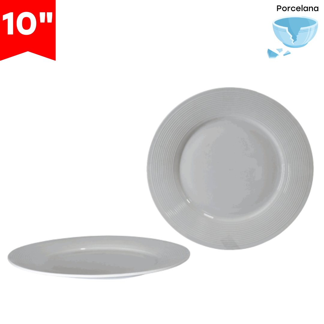 Plato de Porcelana 10" 87674 Selecto