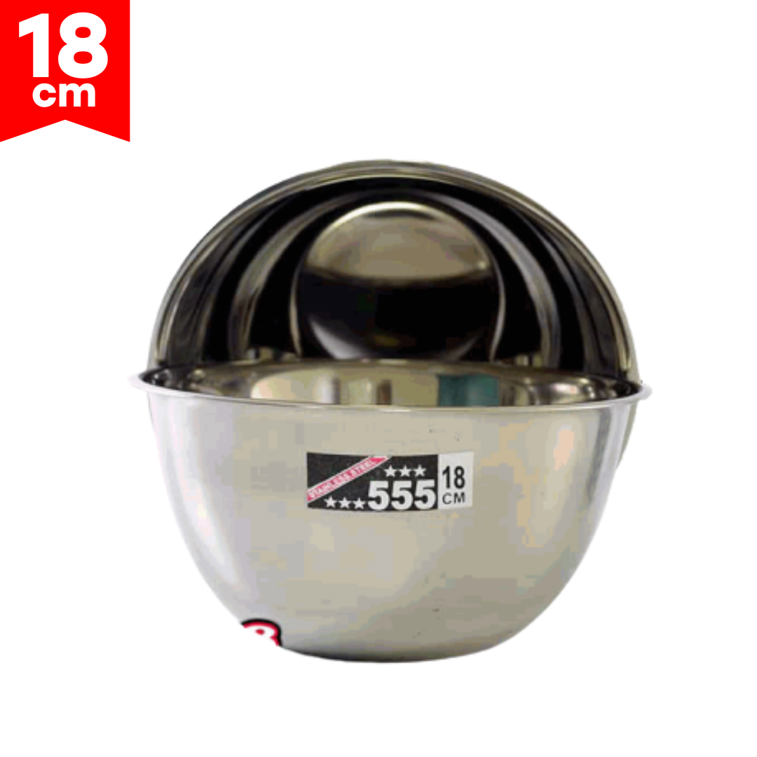 Bowl de Acero Inoxidable 18cm 555 MI-4016-18 Platón. 555