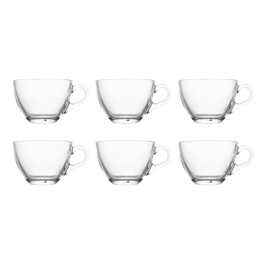 Set 6 Mini Tazas de Vidrio para Café Espresso 89029