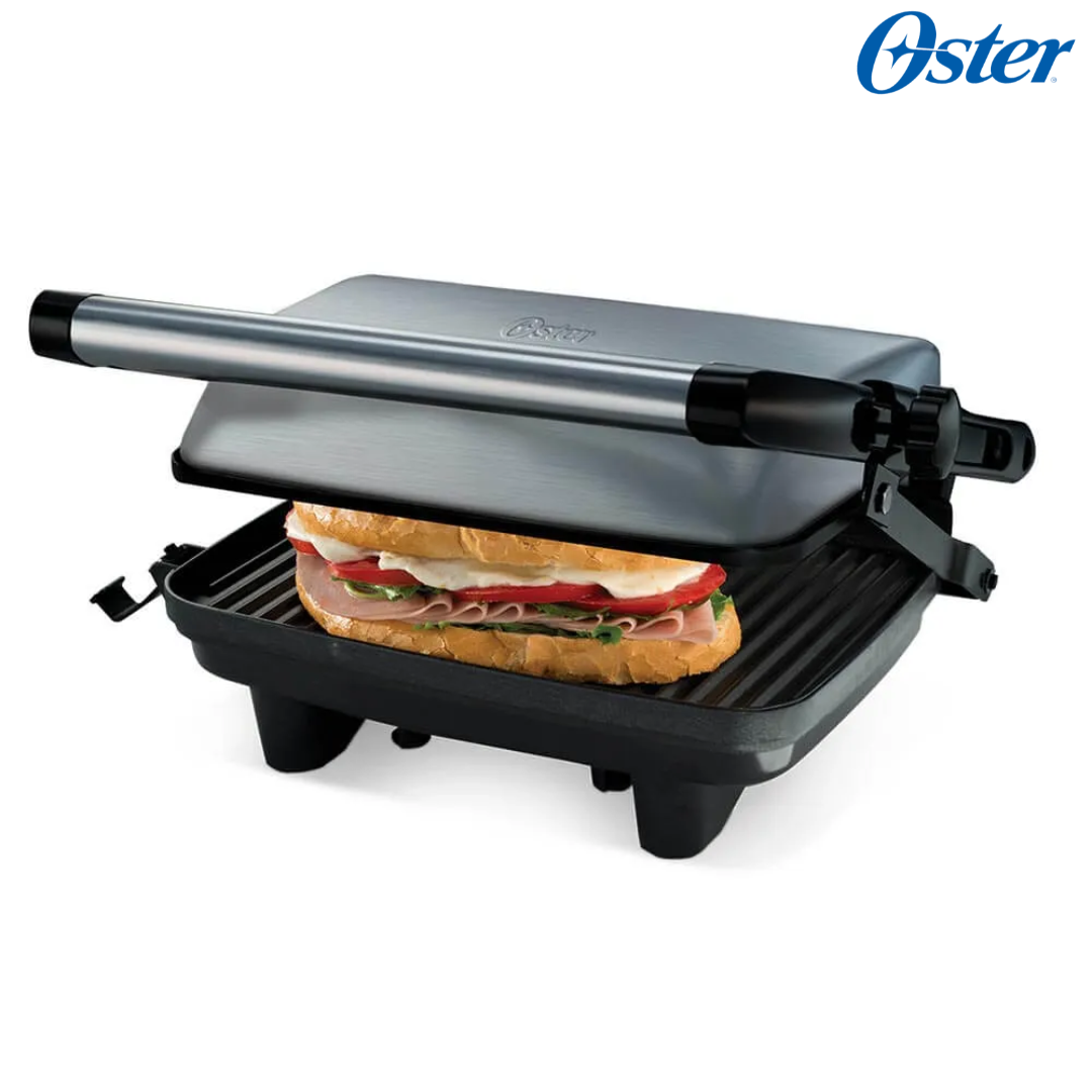 Sandwichera Altura Ajustable Planchas Antiadherente Acero Inoxidable Oster CKSTPA2880