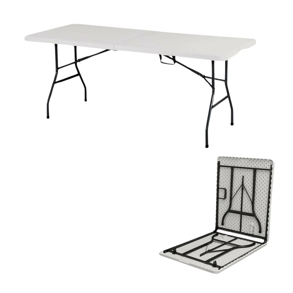 Mesa Plegable Plástico de 6 Pies 180x75x74cm HS-NZ180 Selecto