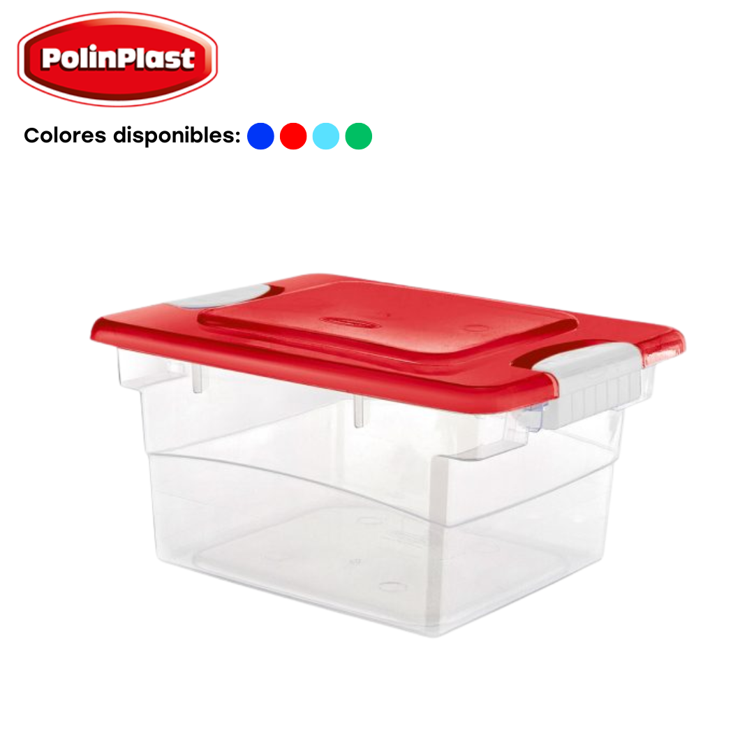 Organizador con Tapa Plástico Lock It Nº5 5.3L Polinplast 175-064 POLINPLAST