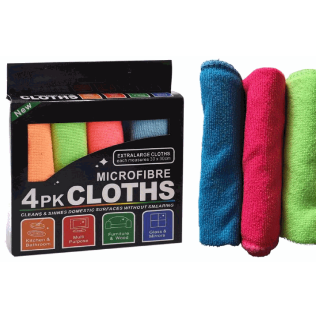 Pack de 4 Toallas Microfibra 30x30cm 89334 Selecto