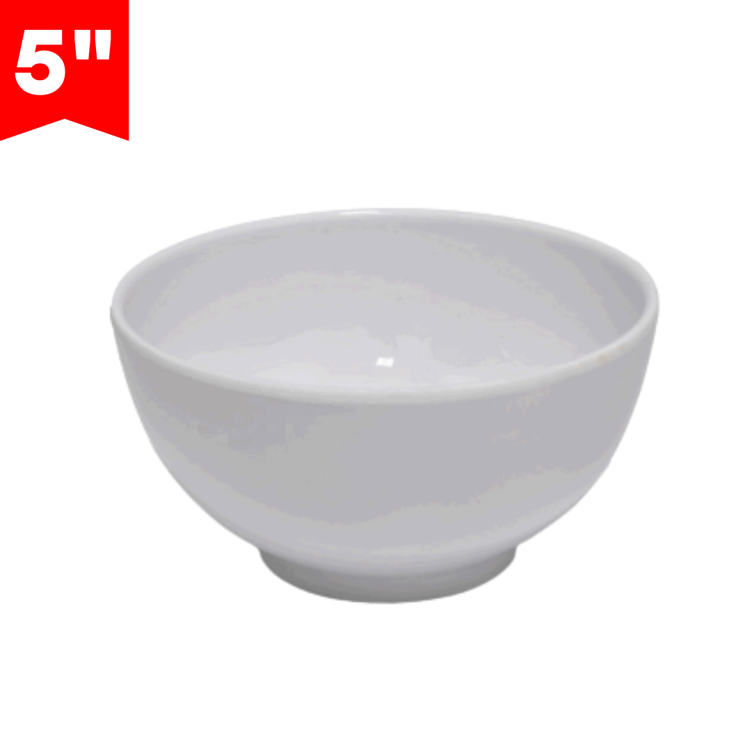 Bowl de Melamina Blanco 5" BG-32017-5W Plato. Selecto