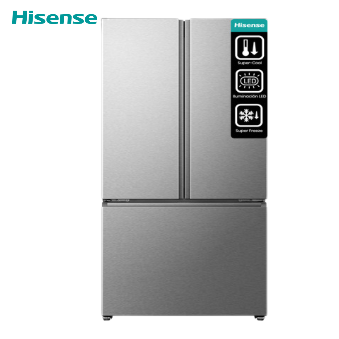 Refrigeradora French Door 22.1p3 No Frost Inverter Ice Maker Hisense RF220SI5A HISENSE