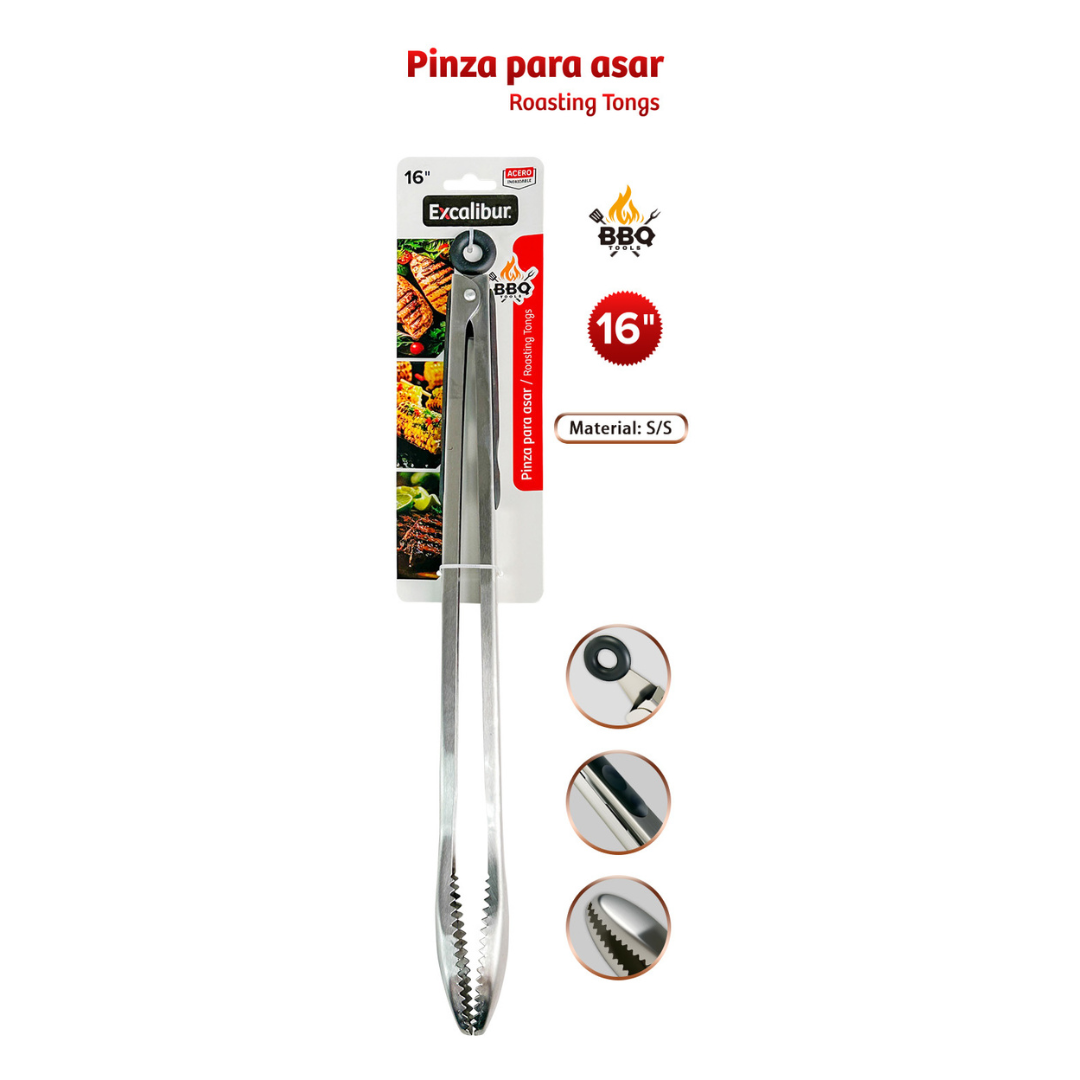 Tenaza de Acero Inoxidable 16" Excalibur EX-BQ2504 Pinza.