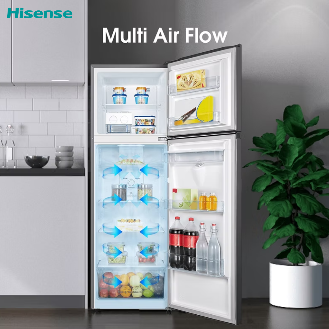 Refrigeradora Nevera Hisense RT1N250NMB Top Mount 8.8 Pies³ Inverter No Frost con Dispensador de Agua