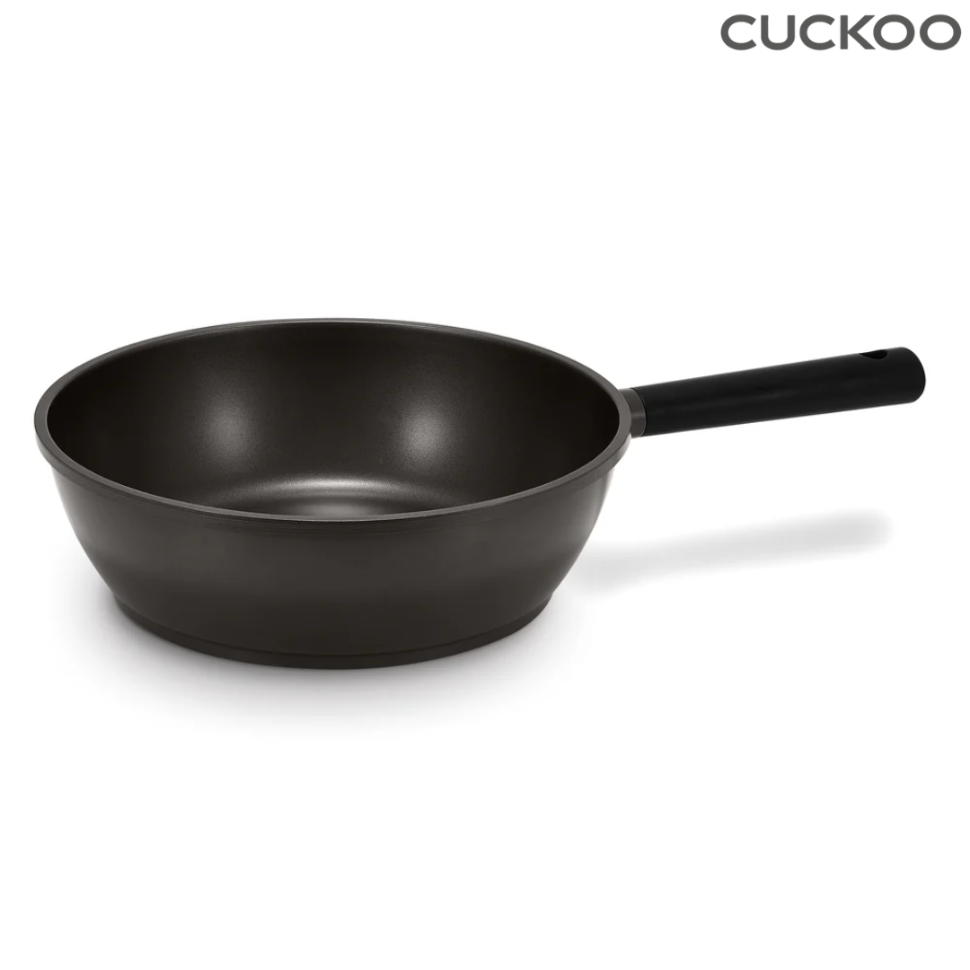 Wok de Cerámica Cuckoo Kyndell COP-B2810HGB 28 cm | Sartén Wok Antiadherente Premium de Inducción