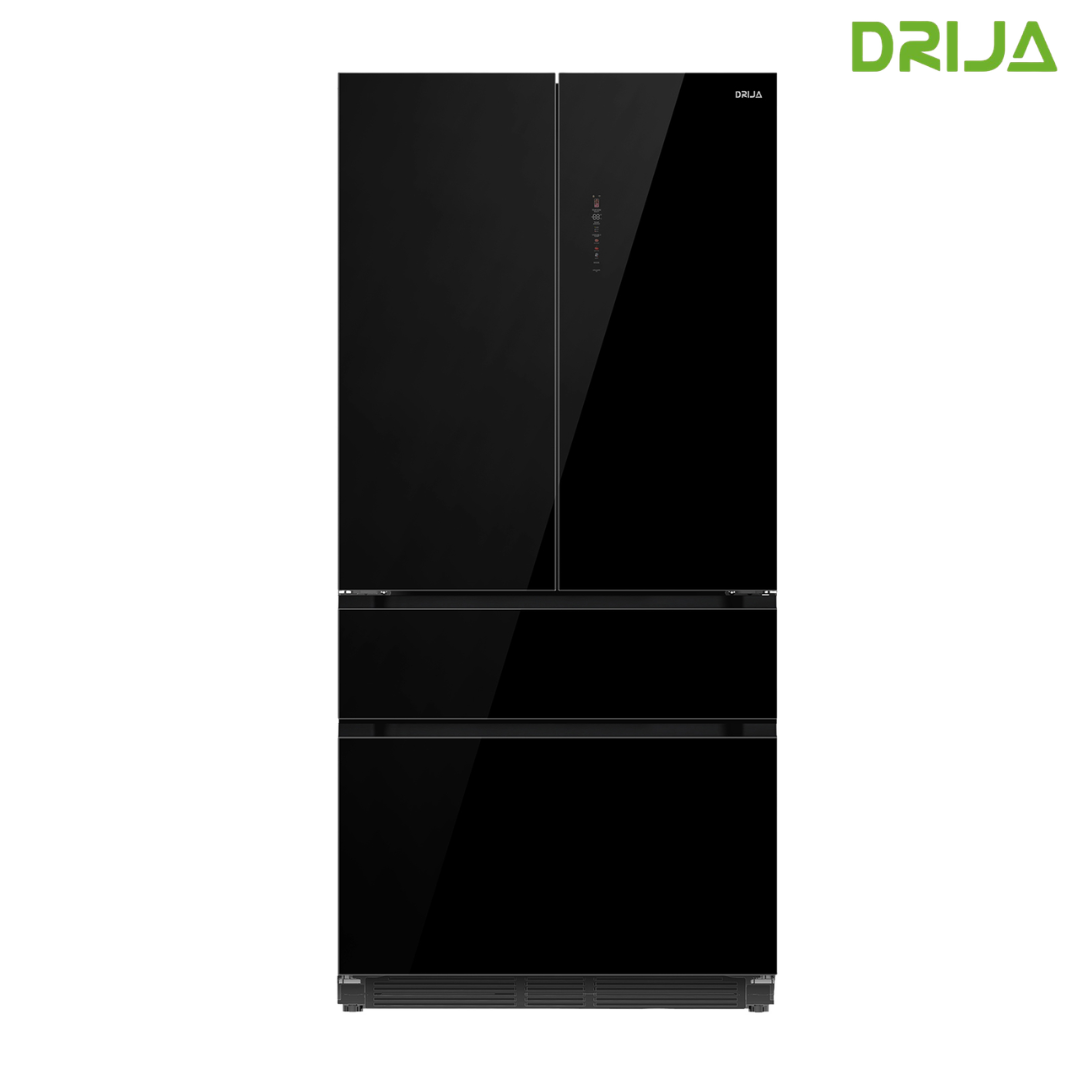(POR PEDIDO) Refrigeradora French Door 18.1p3/522L Vidrio Negro Drija GLASS-B 18FD4P