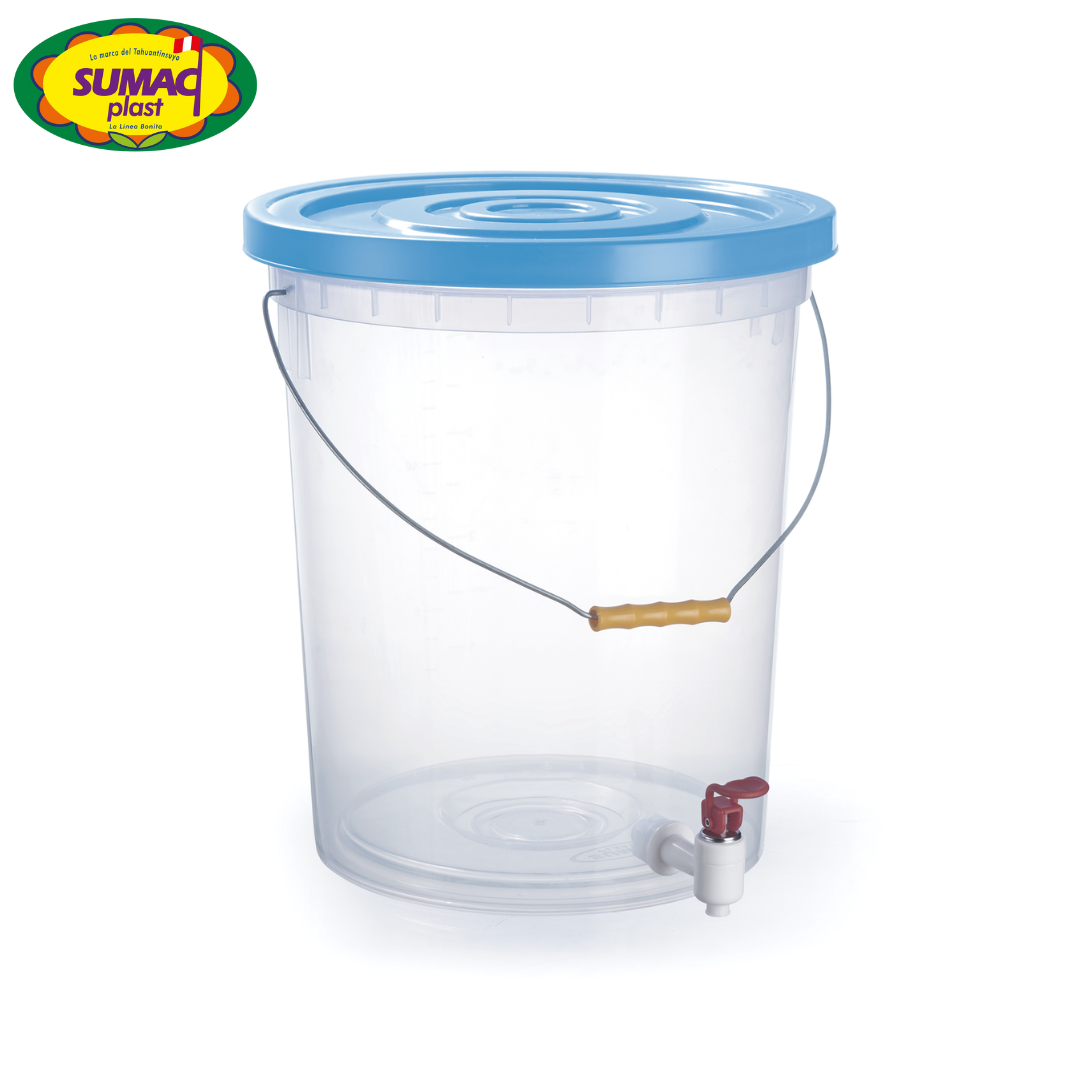 Balde con Caño Plástico de 20L Sumacplast PTCOMBAL0088 Sumacplast