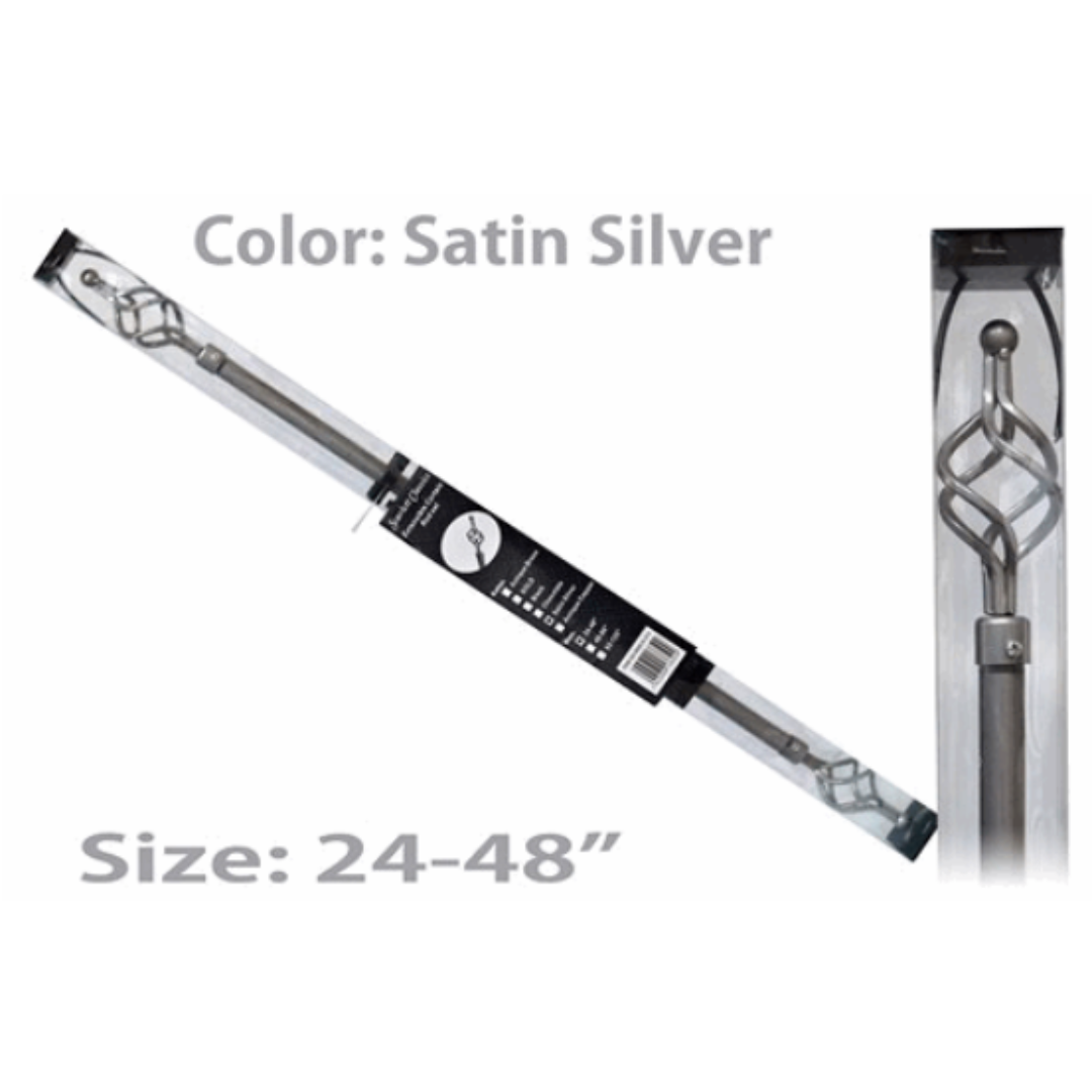 Cortinero de Metal 24x48" ROD-K-213 Cortina. Cornisa.