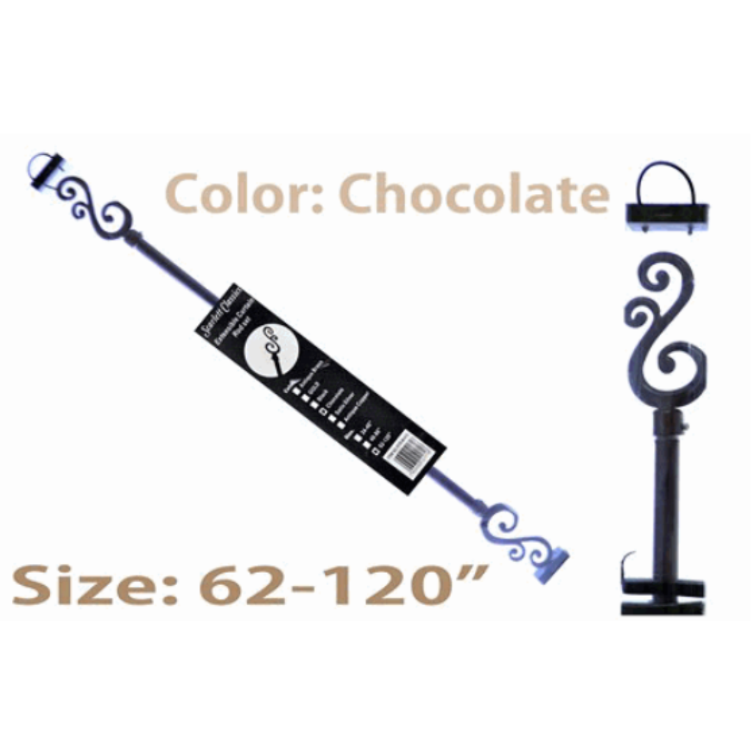 Cortinero de Metal 62x120" ROD-B-412 Cortina. Cornisa.