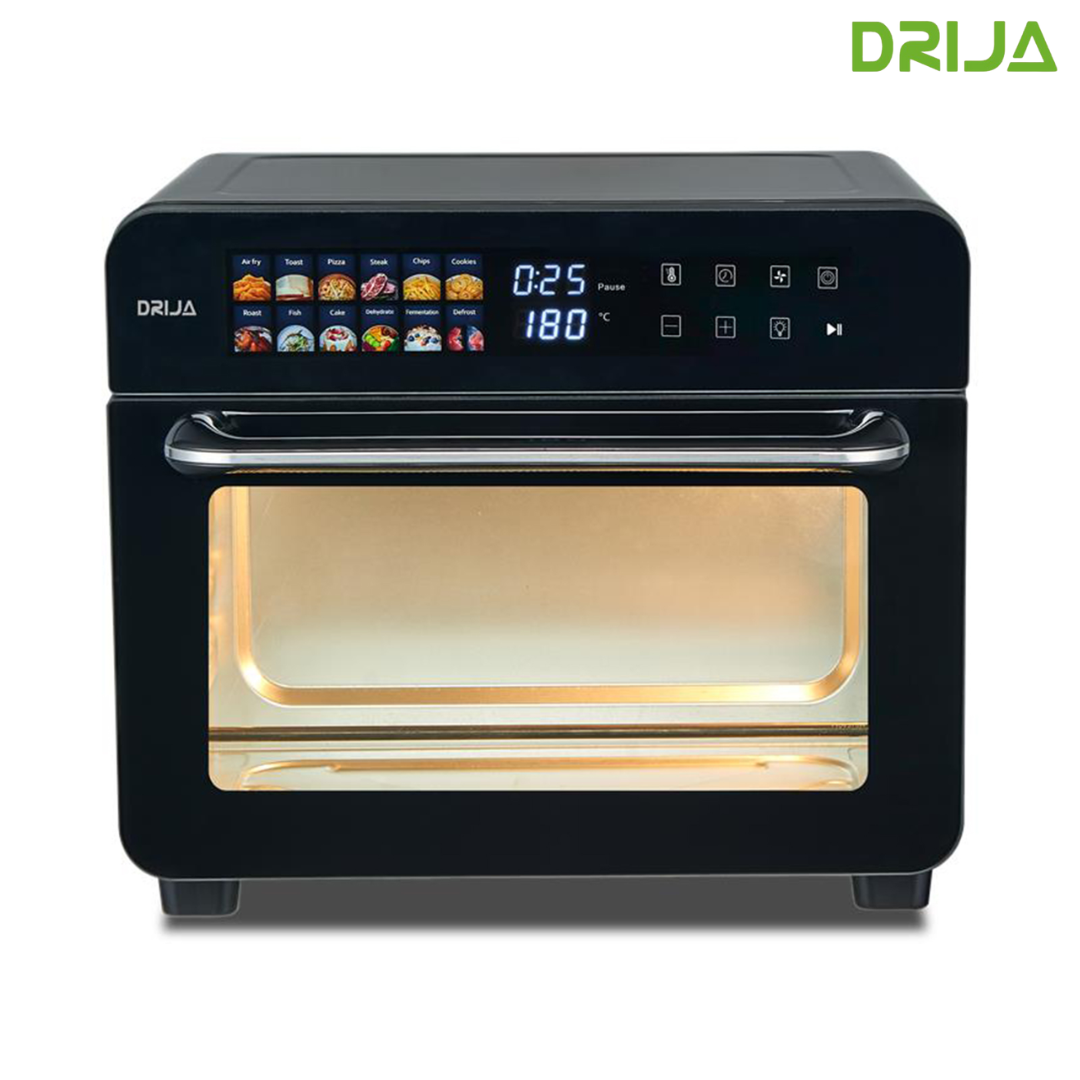 Horno Eléctrico con Freidora de Aire 12 en 1 25L 1440W Bruschetta 25L-B Drija