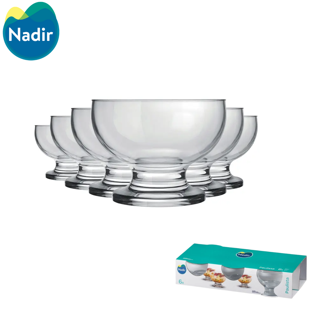 Set 6 Copas de Vidrio 220ml Paulista Nadir 72020200789881