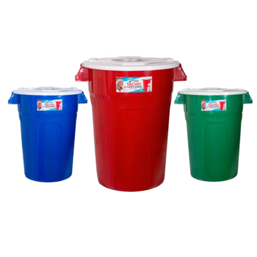 Basurero con Tapa Plástico 180L 93x74cm M0123T000