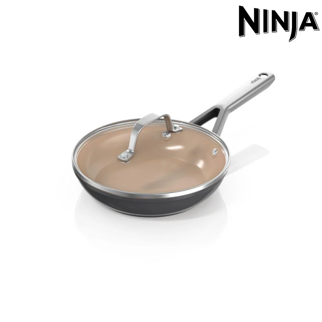 Sartén Extended Life Essential CeramicLock 8"/20cm con Tapa de Vidrio Ninja CW80020