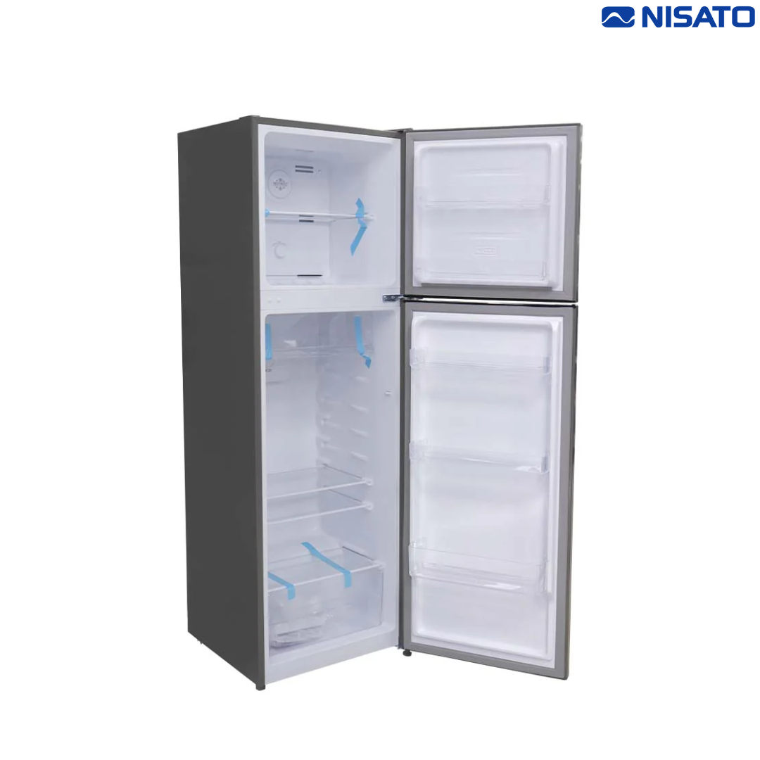 Refrigeradora Top Mount 9p3 Nisato NRF-287SSMH Nevera.