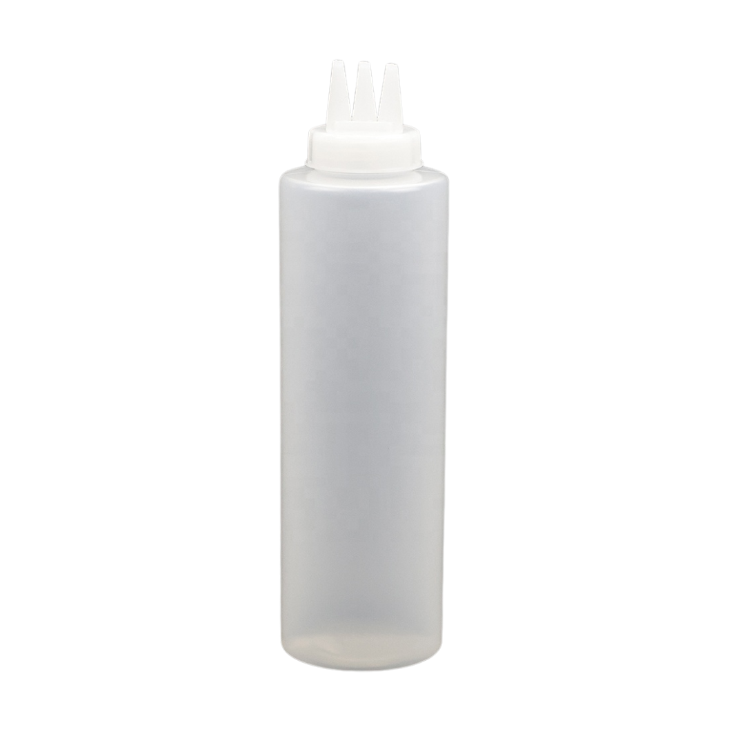 Envases de Salsa Salsero Plástico 28cm Jumbo 3 Boquillas PLST-1249-TJ3 Ketchup. Mostaza. Mayonesa. Selecto