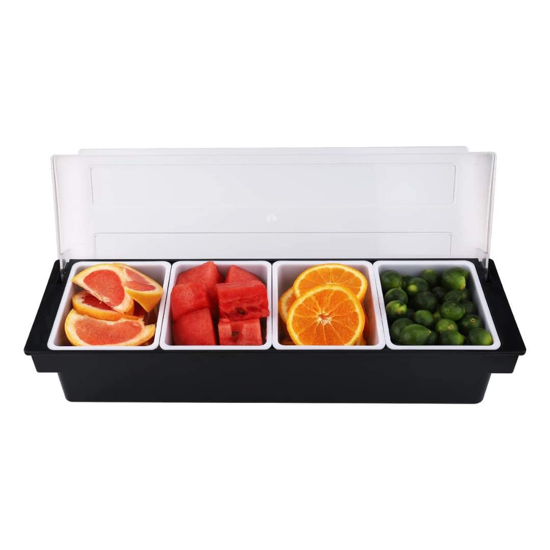 Almacenador de 4 Compartimientos de Plástico 808031-4 Selecto