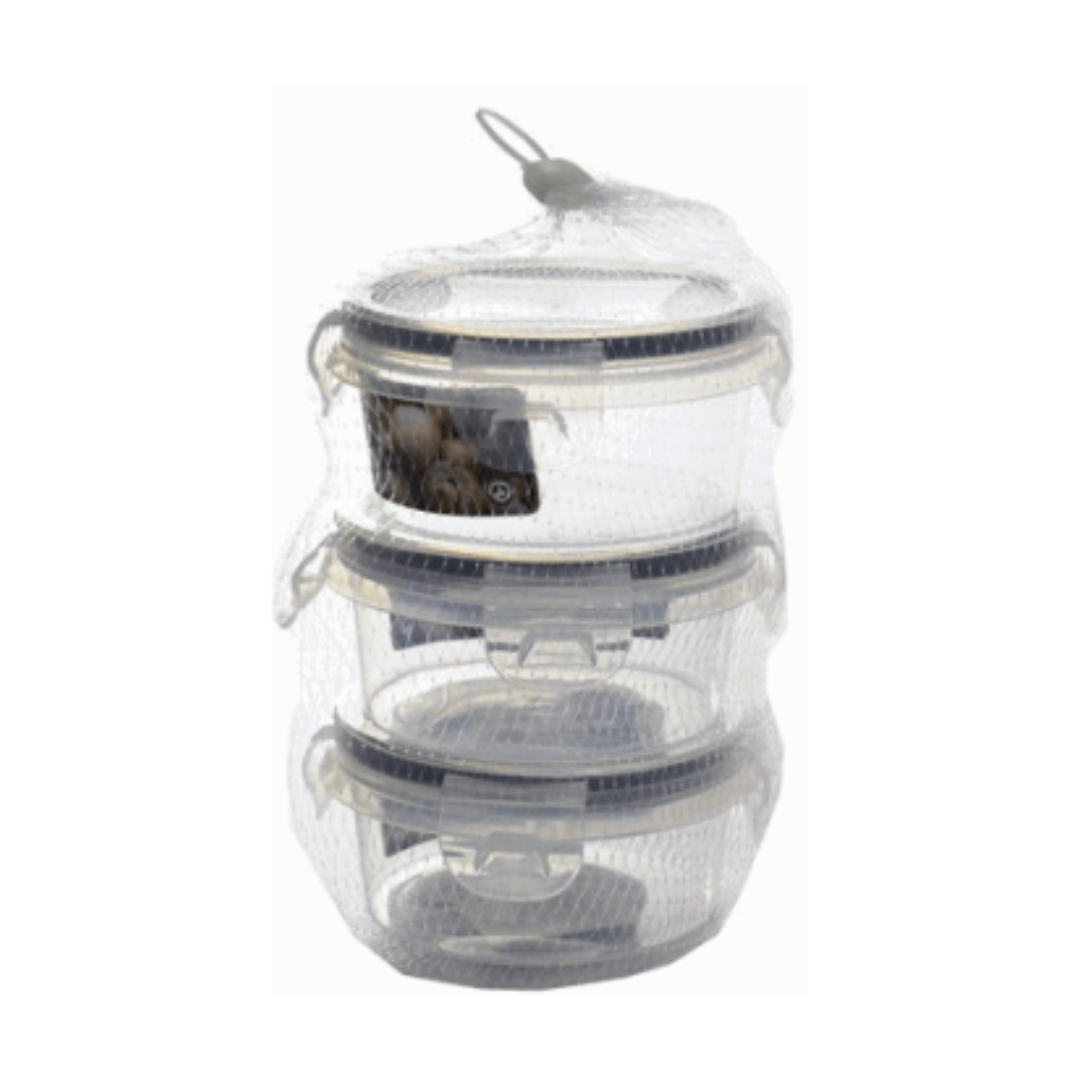 Set 3 Envases con Tapa de Plástico 0.24L 89753