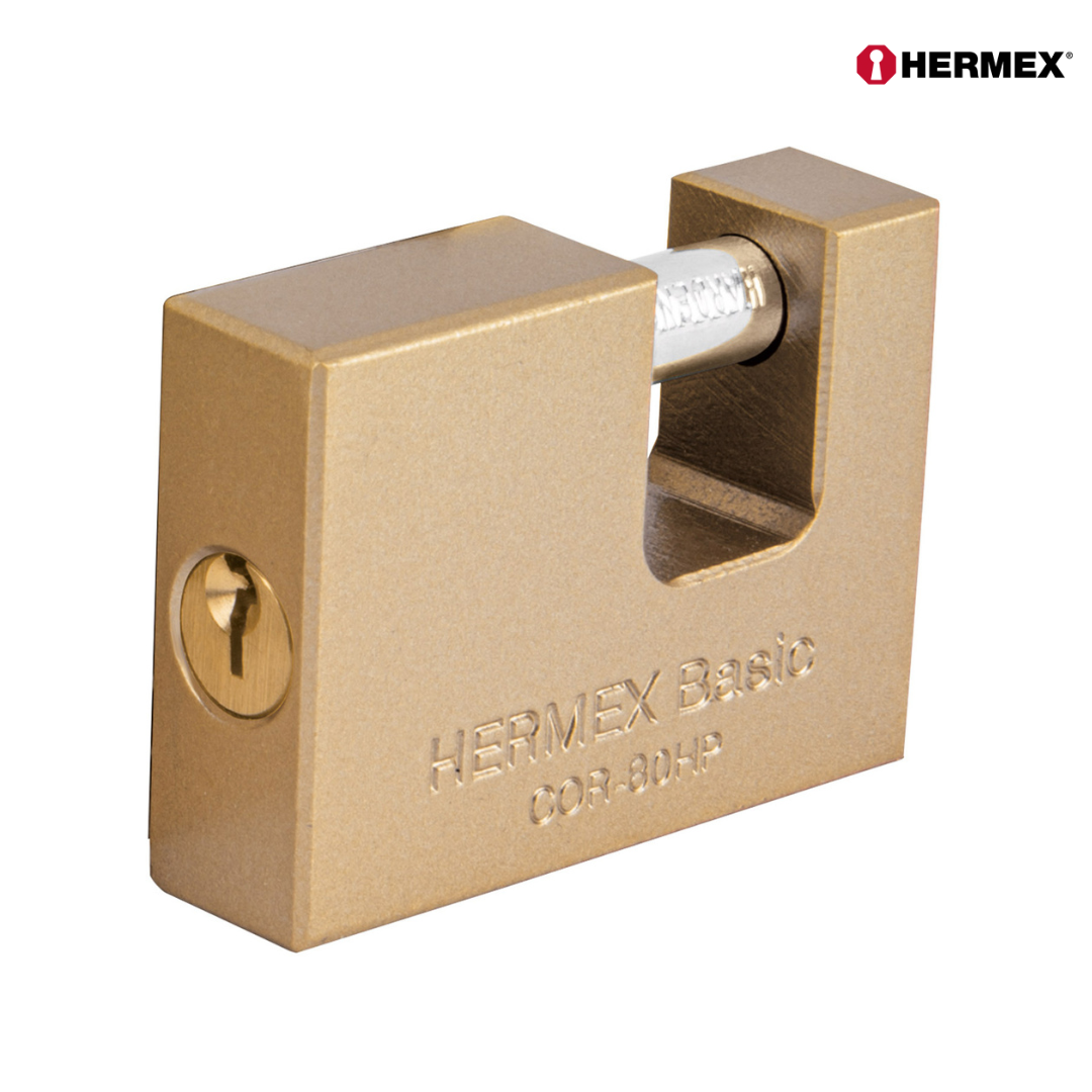 Candado Antipalanca 80mm Cuerpo de Hierro Hermex 22517 COR-80HP Hermex